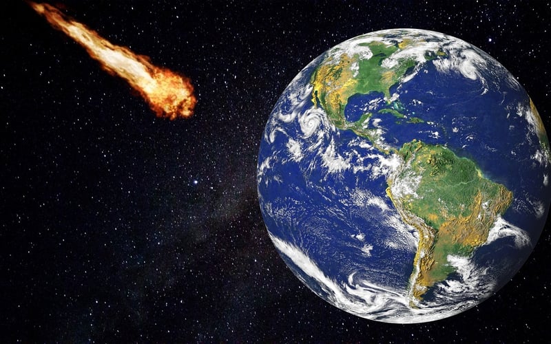 Meteorite Crater Impact